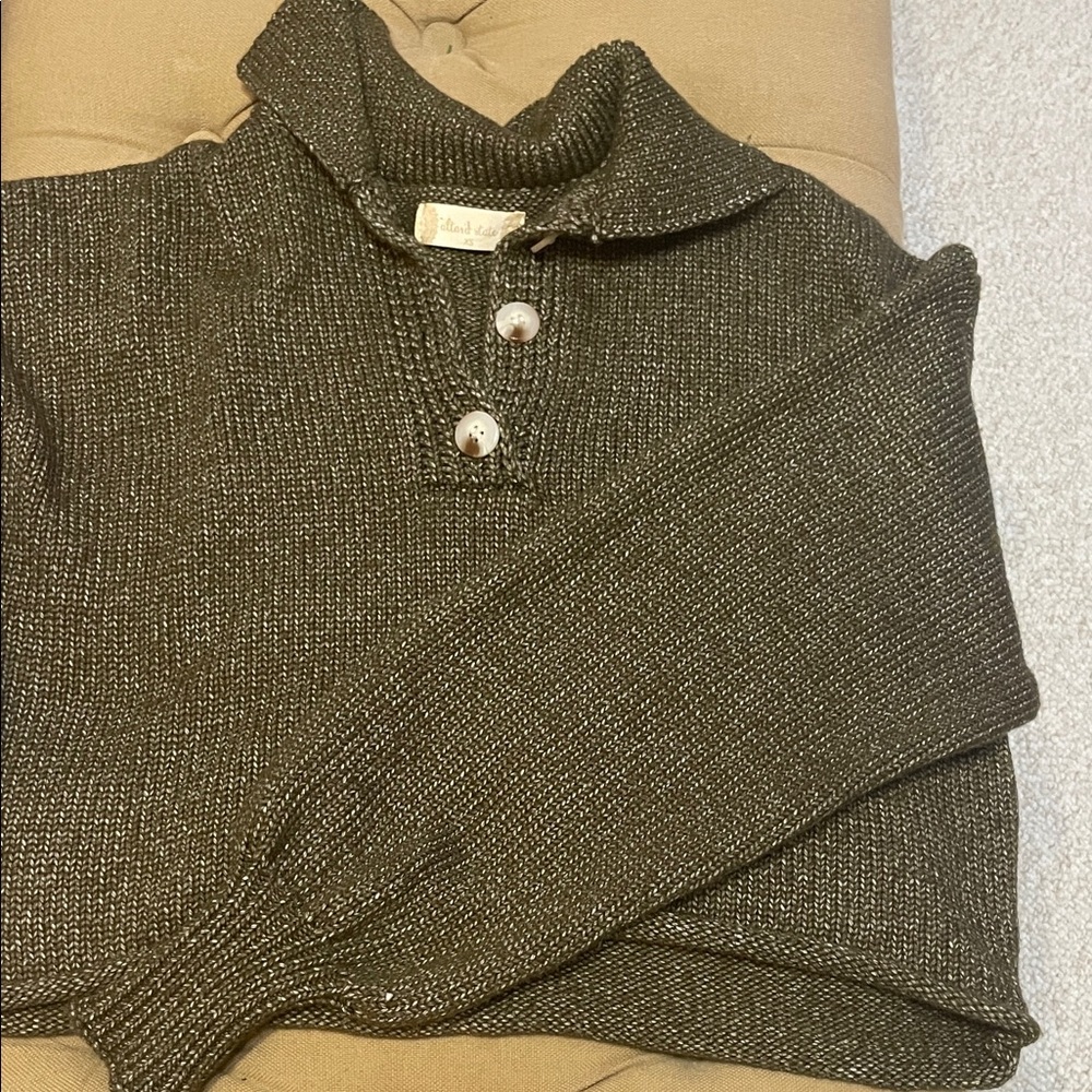 Altar'd State Women's Dark Green Turtleneck Sweater